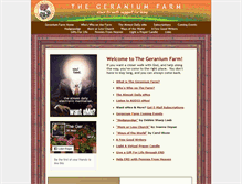 Tablet Screenshot of geraniumfarm.org